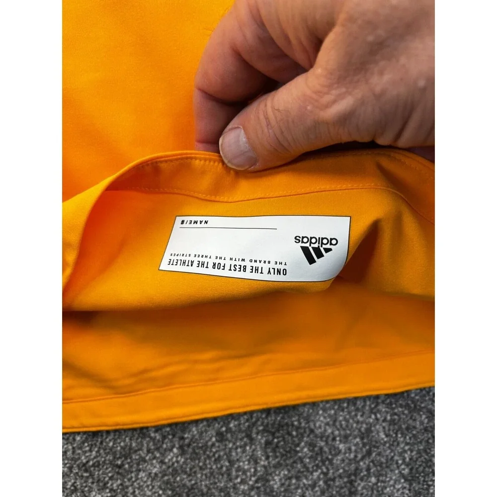 Adidas Jacket Mens Medium Collegiate Game Mode Long‎ Sleeve Quarter Zip Yellow